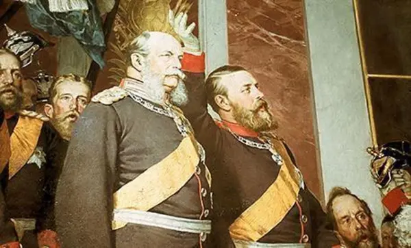 Die Kaiserproklamation in der 2. Fassung, Detail