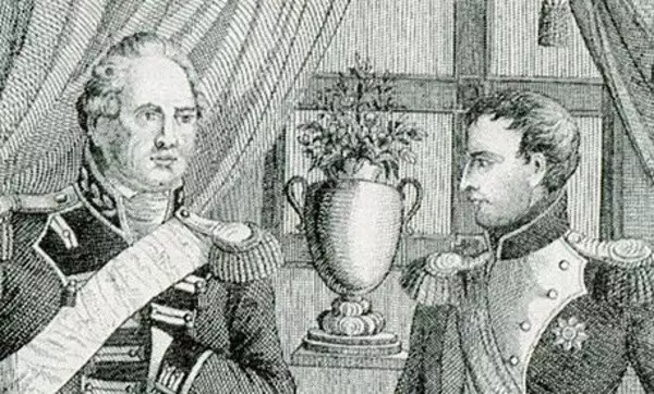 Kurfürst Friedrich II. von Württemberg und Napoleon Bonaparte, Kaiser der Franzosen